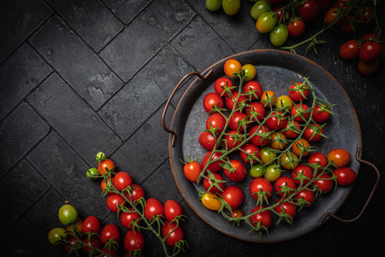 Mix colorful tomatoes